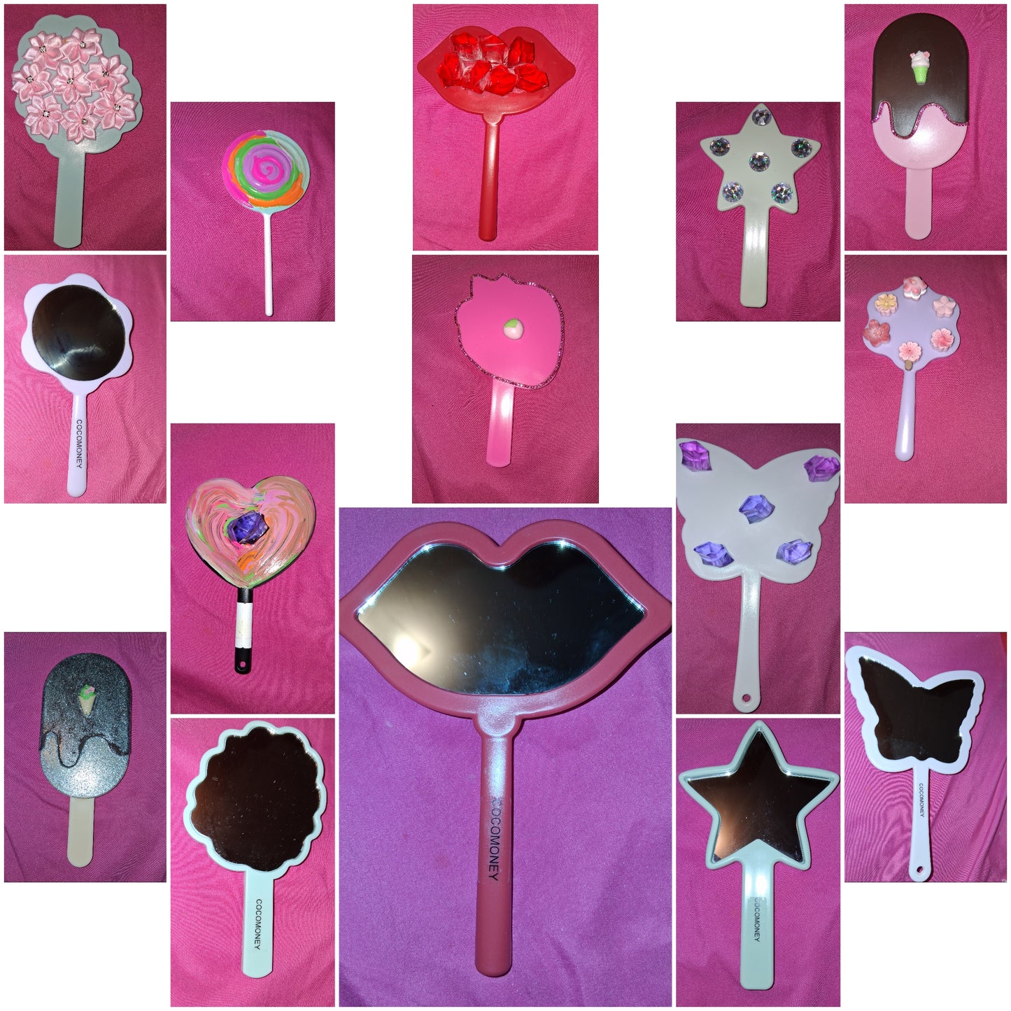 COCOMONEY MIRRORS CUSTOM DESIGN 1 OF A KIND PICK YOUR DESIGN AND I DESIGN RANDOM DESIGN DIFFERENT SIZES