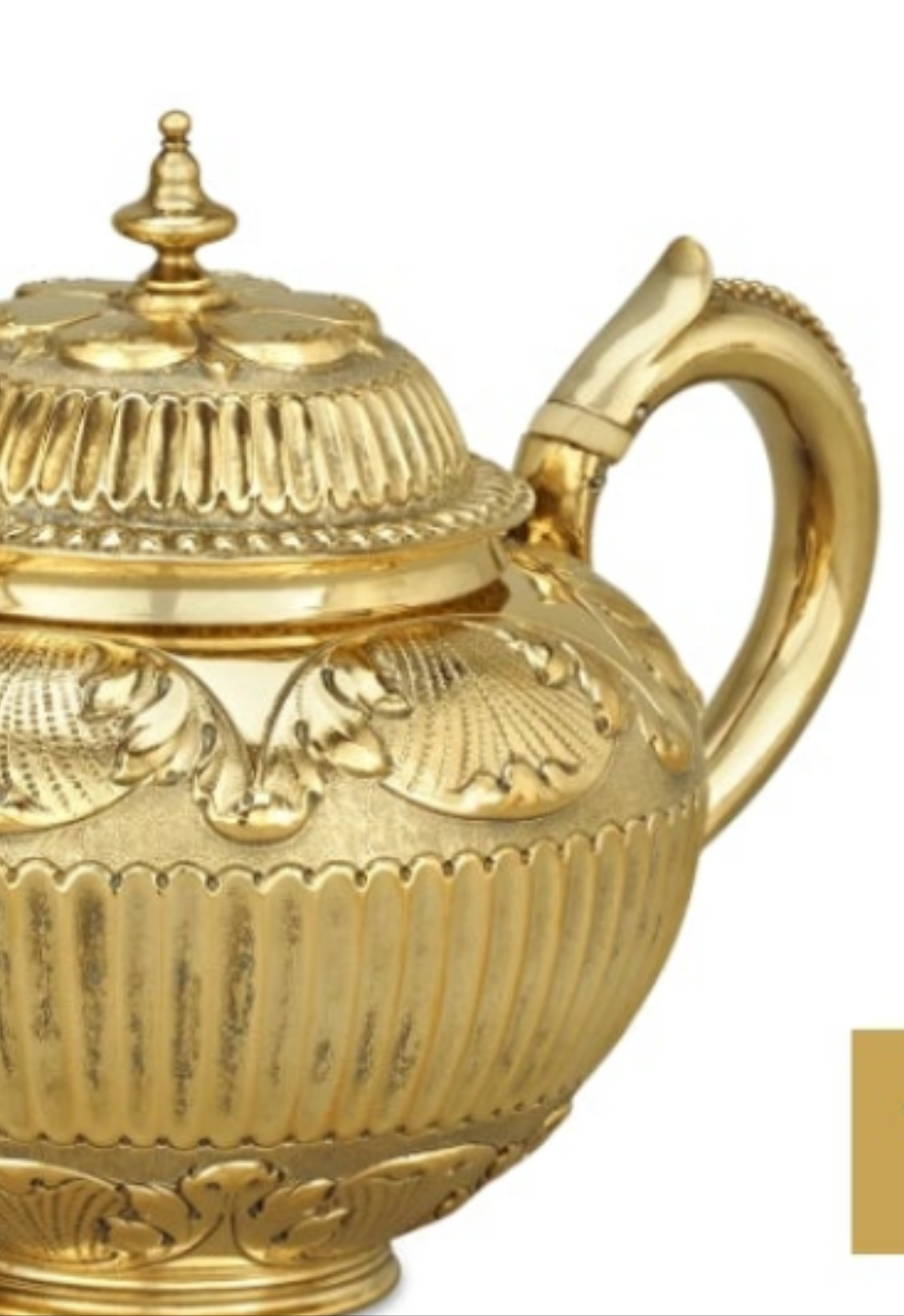 Victorian Silver Gilt Tea Set by Edward Barnard & Sons
