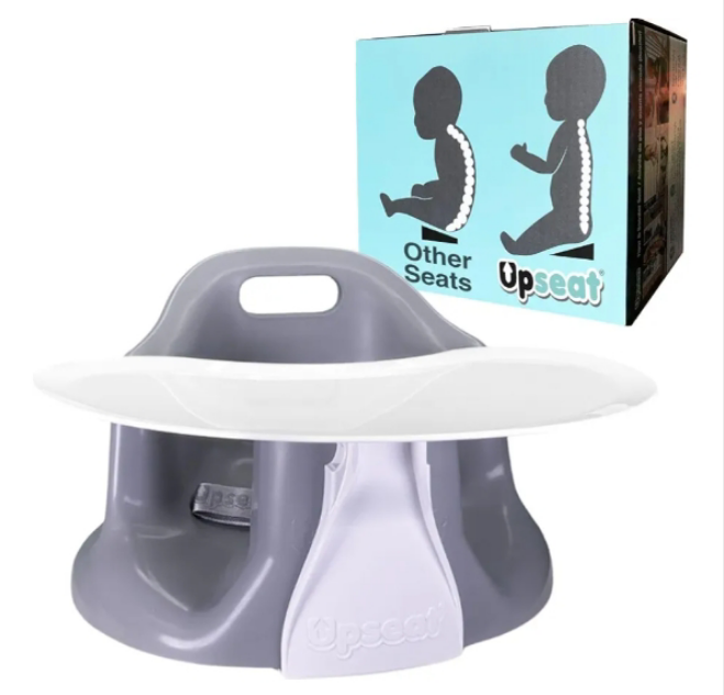 Upseat Baby Floor Seat Booster Chair for Sitting Up with Removable Tray for Meals and Playtime, Developed with Physical Therapists for Safe and Healthy Hip Development and Posture