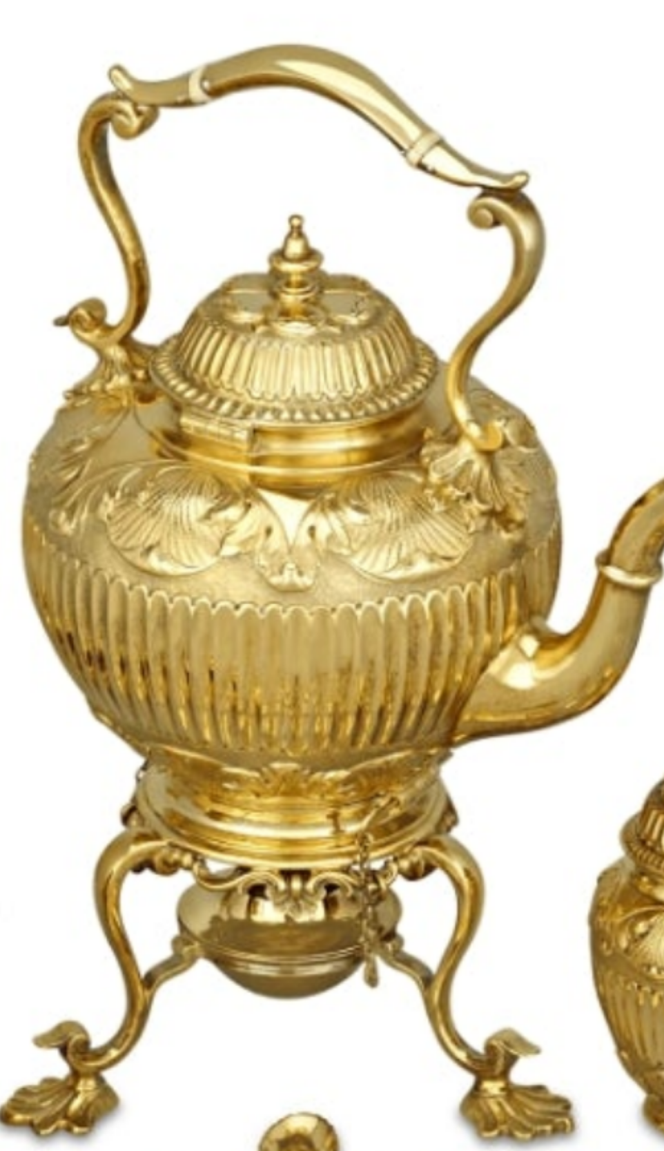 Victorian Silver Gilt Tea Set by Edward Barnard & Sons