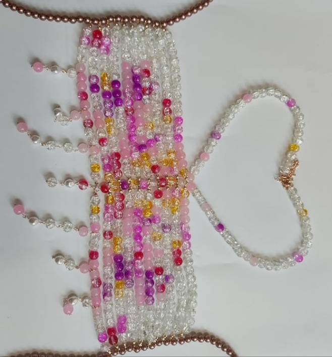 Beaded Body Chain Body Jewelry for Rave Concert Beach Music Festival Multicolor