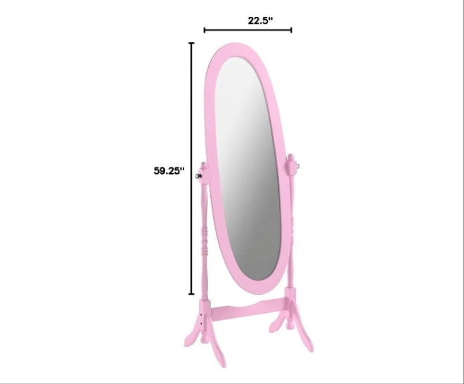 Queen Anna Style Floor Cheval Mirror,