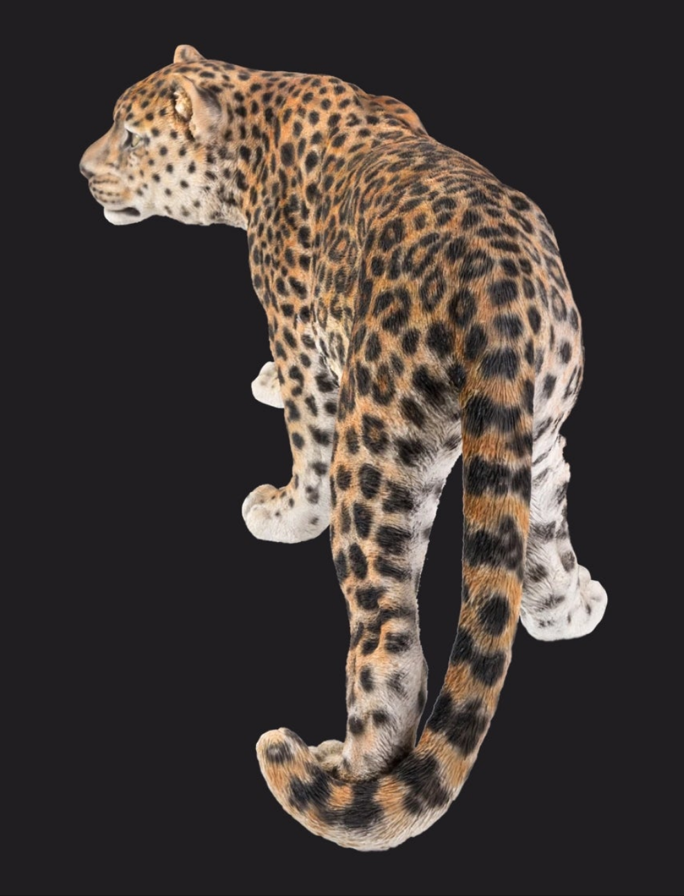 Leopard Stalking Statue Outdoor Garden Walkway Entryway Porch etc.