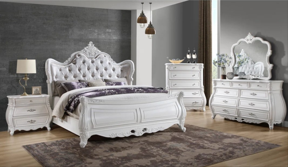 Luxury 5PC Bedroom Set White
