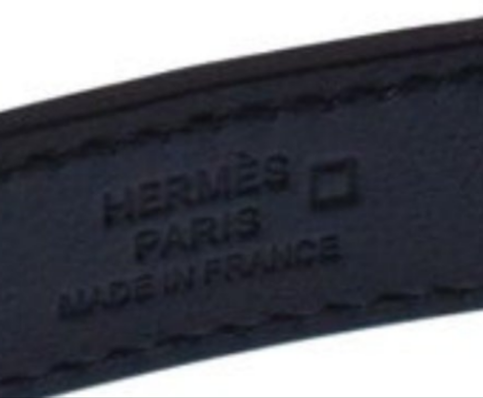 Hermes "KELLY" Diamond Buckle Crocodile belt 18k white gold and diamond