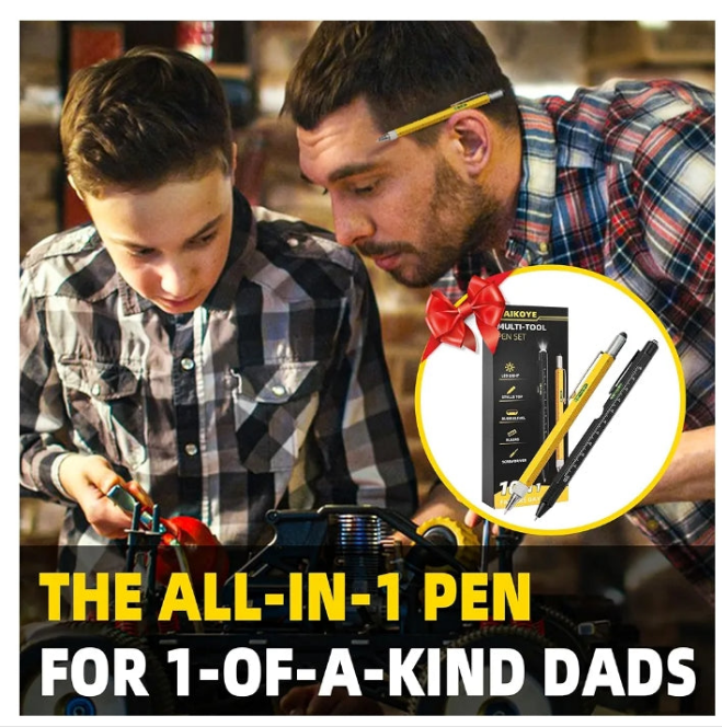 Fathers Day Dad Gifts,Gifts for Men from Daughter Son Wife, Multitool Pen 10 in 1 Multi Tool Gifts for Dad Men Grandpa Christmas Day Gifts from Son Husband's Gift