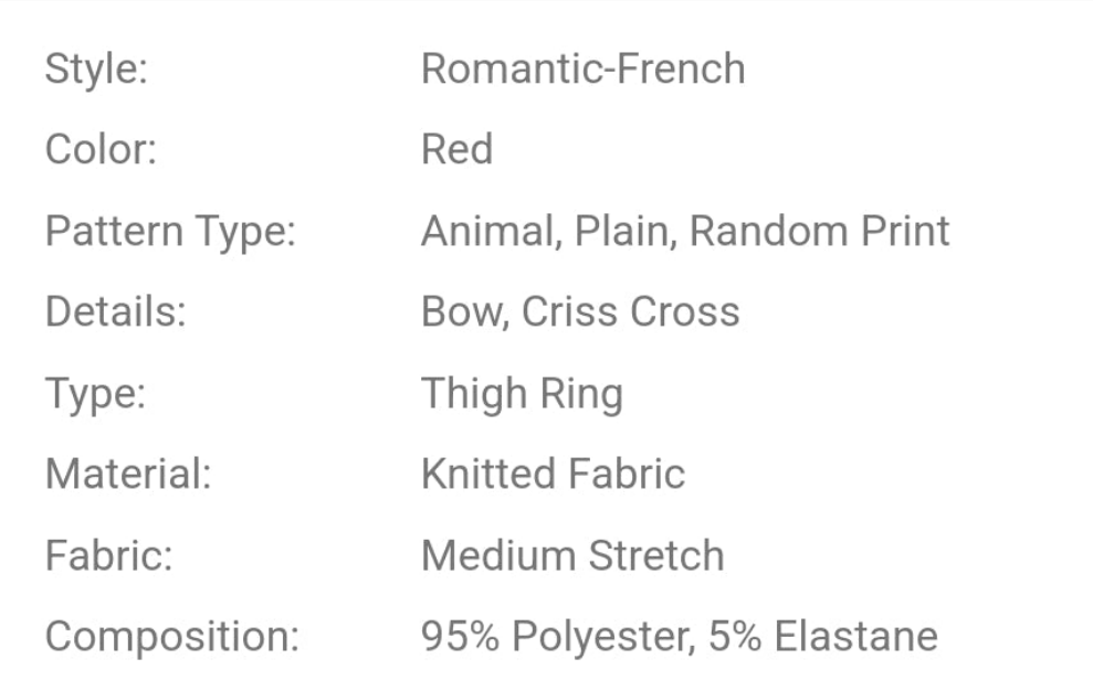 Women's Lingerie Accessories - Leg Garters With Bow Ties