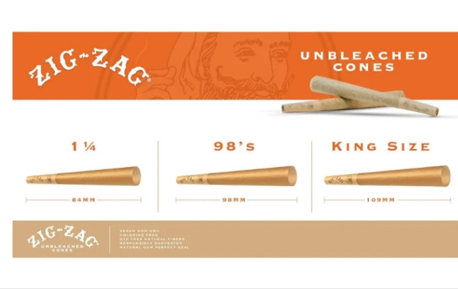 1 ¼-Inch Pre Rolled Cones - 50 Pack - Natural Unbleached Rolling Papers - Easy to Use & Convenient Bulk Pack- prerolled