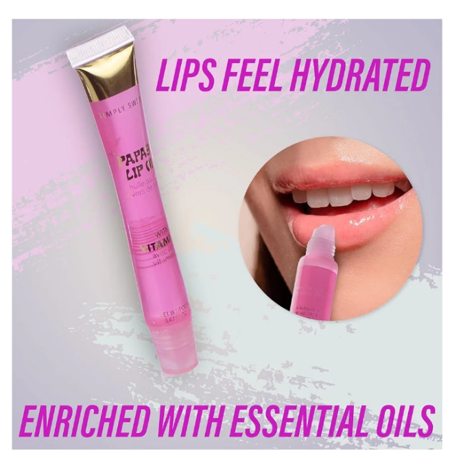 12pc Lip Oil Set - Flavored Lip Oils Value Pack, Hydrating Lip Oils w/Squeeze Tube Application, Moisturizing Lip Oil Collection for Everyday Lip Care and Lip Repair (RAINBOW)