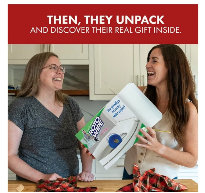 Prank Pack Roto Wipe Prank Gift Box - Hilarious Empty Gag Gift Box, Prank-O, Perfect for Pranksters & Comedy Lovers, Funny Prank Gift Boxes, Satirical Gag Box - As Seen on ABC's Shark Tank, USA Made