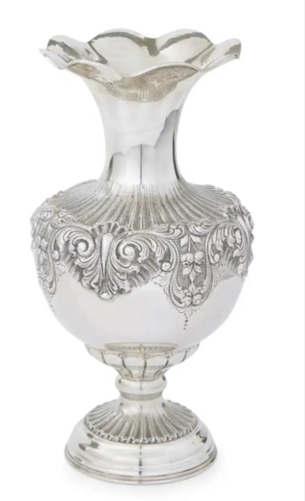 925 Very Large Sterling Silver Decorative Piece / Vase