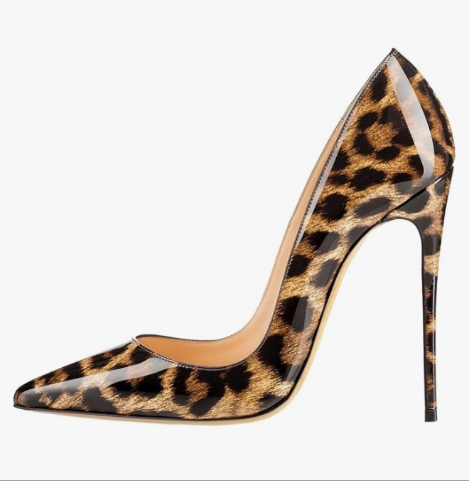 Women's Sexy Pointed Toe High Heels,4.72 inch/12cm Patent Leather Pumps,Wedding Dress Shoes,Cute Evening Stilettos