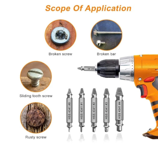 Gifts for Men,Damaged Screw Extractor Set-Christmas Stocking Stuffers for Adults Men Him,Mens Gifts,Husband,Stripped Screws Nuts & Bolts Drill Bit Tools for Easy Removal of Rusty Broken Hardware Gifts