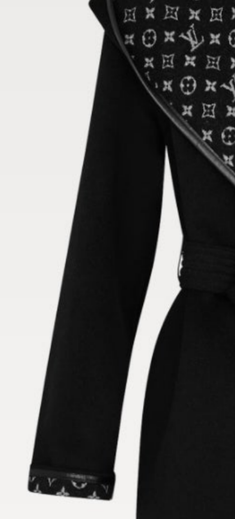 Louis Vuitton Hooded Wrap Coat