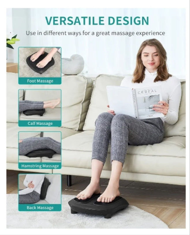 Foot massager with heat
