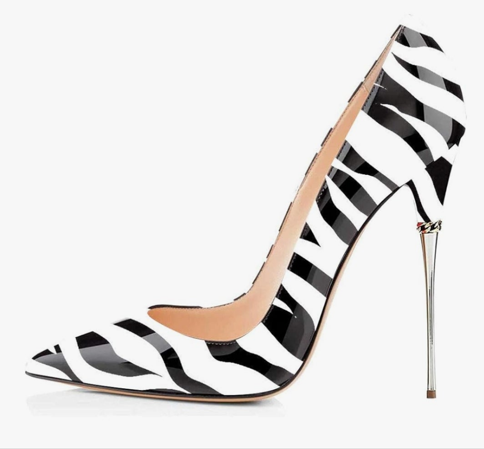 Sexy Slip On Pumps Stiletto Heels Pointy Toe Chic Party Evening Dress