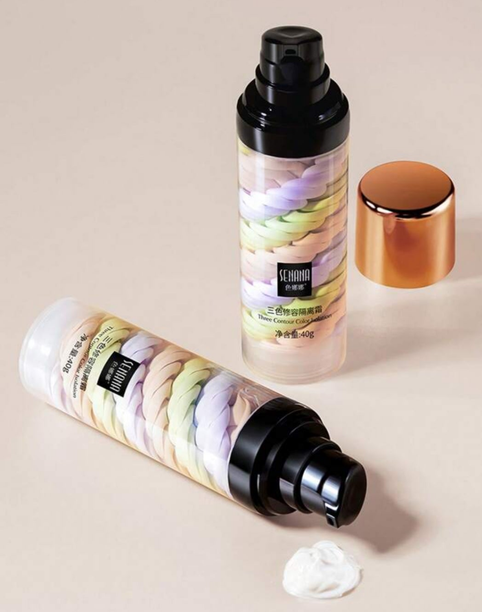 Three Contour Color Isolation, Primer Face Makeup Waterproof Oil-control BB Primer Cream