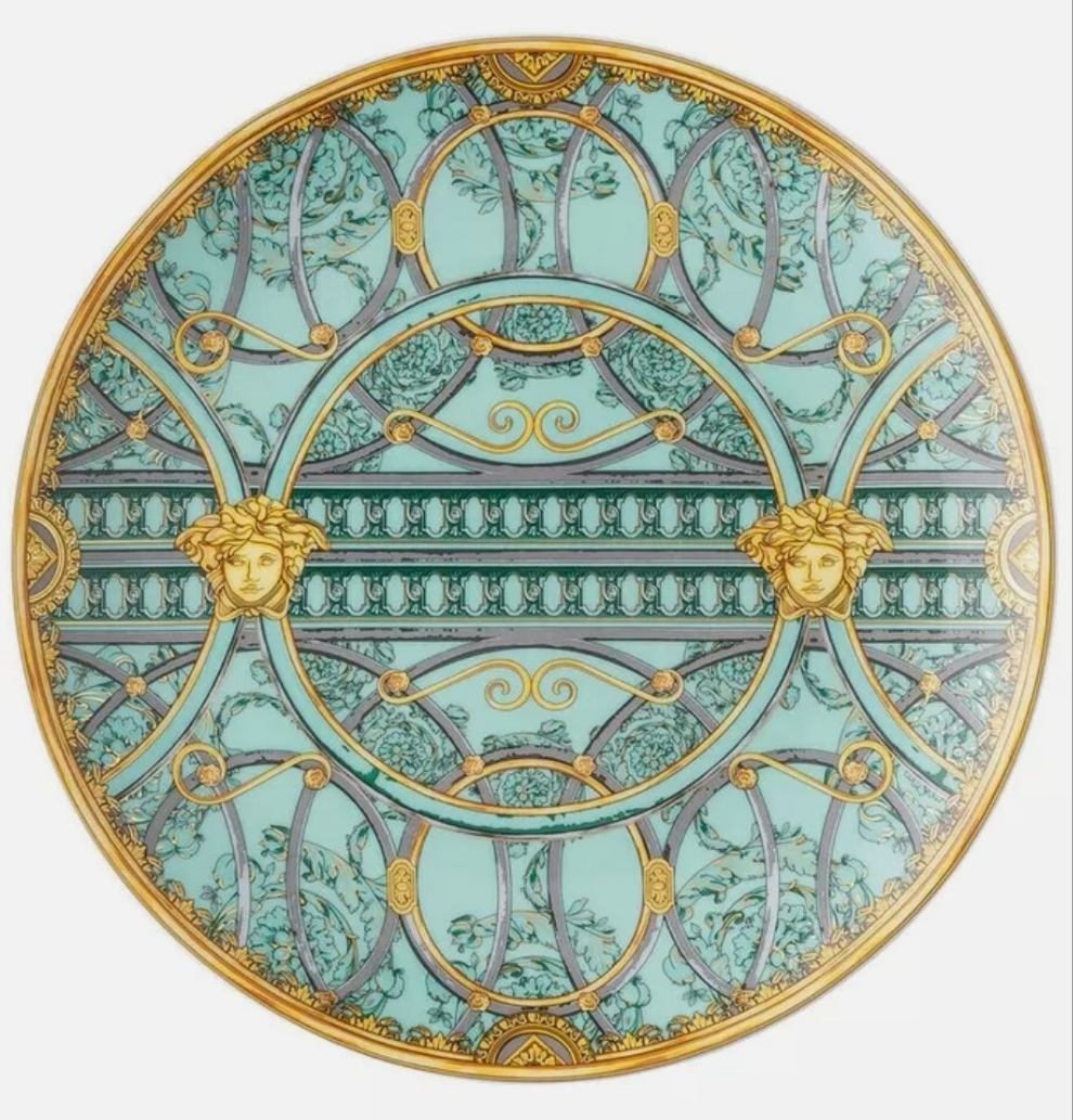 Versace Rosenthal - La Scala del Palazzo Verde - set of 6 flat plates ø cm 21