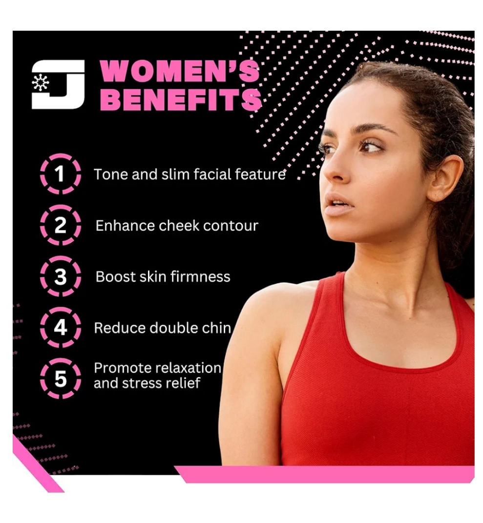 Jaw Exerciser for Women - Men Double Chin Reducer, Facial Toner, Neck Exerciser for Younger and Healthier Look Helps Reduce Stress and Cravings Jawline Traine