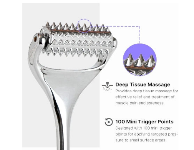 Acupuncture Massage Roller for Neck/Head/Hand Pain Relief and Muscle Relaxation