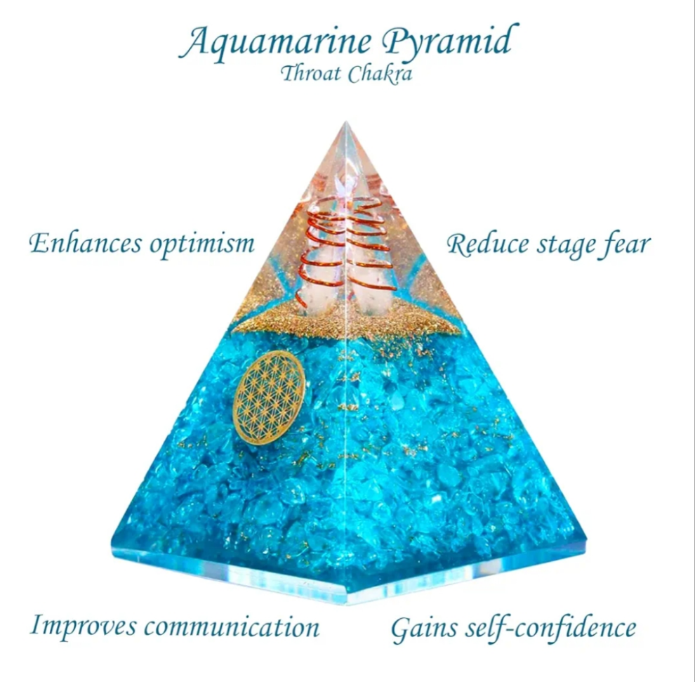 Orgone Pyramid of Success, Rose Quartz Pink Orgonite Pyramid is Healing Crystals for Peace, Calm & Love and Orgonite Pyramid helps in Healing Material 1 piece