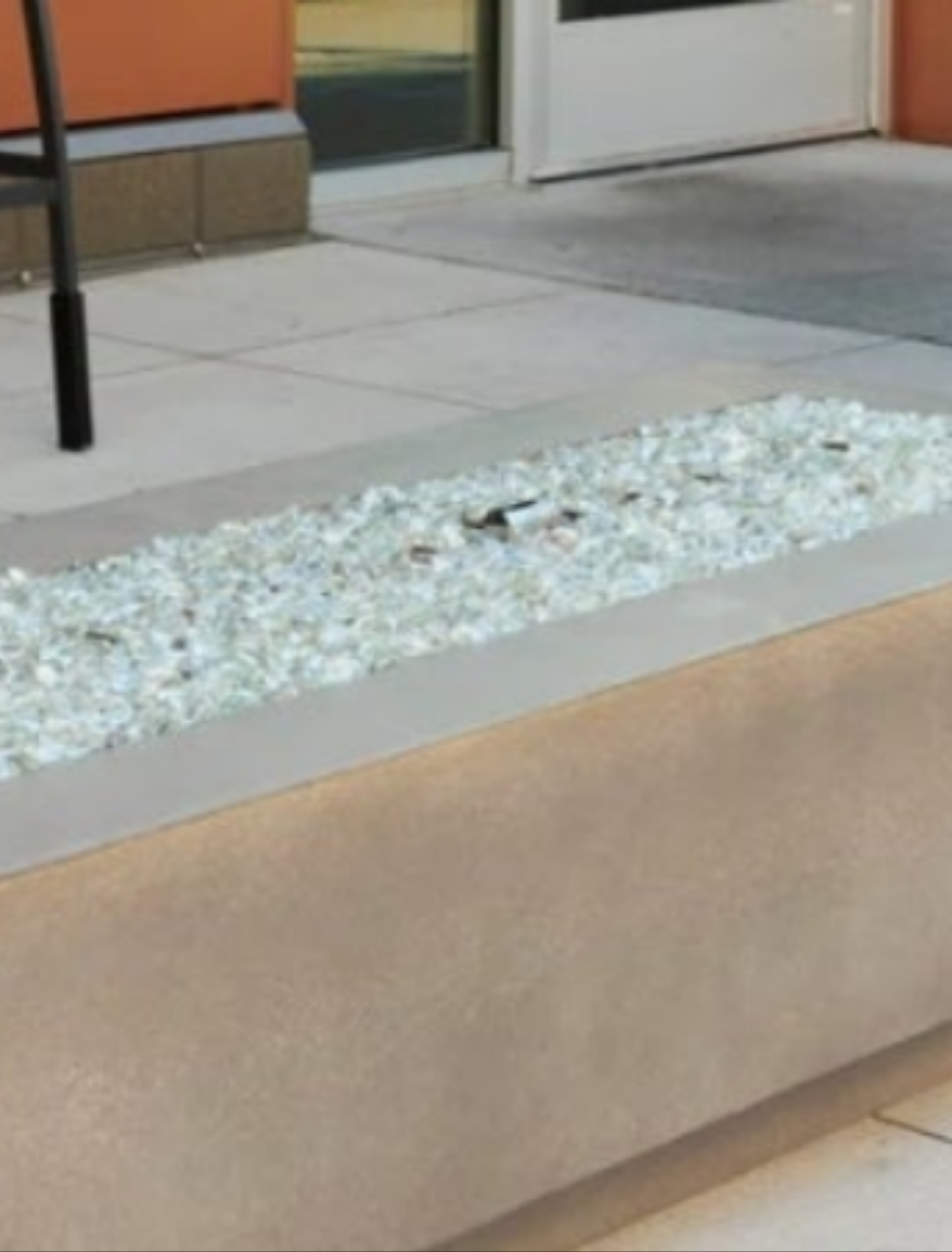 Rectangle Concrete Smokeless Fire Pit Table with Lid