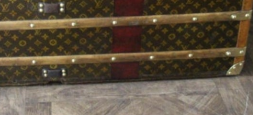 1920's Louis Vuitton Trunk in Monogram, Louis Vuitton Steamer Trunk 110 cm