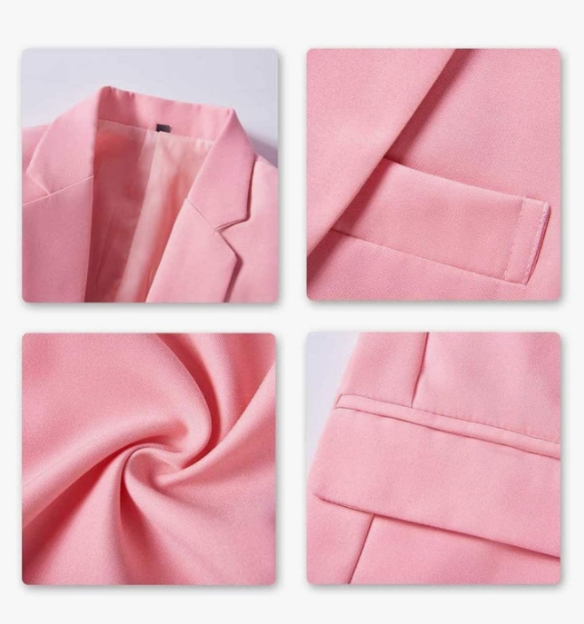 Men's Suit Single-Breasted One Button Center Vent 2 Pieces Slim Fit Formal Suits