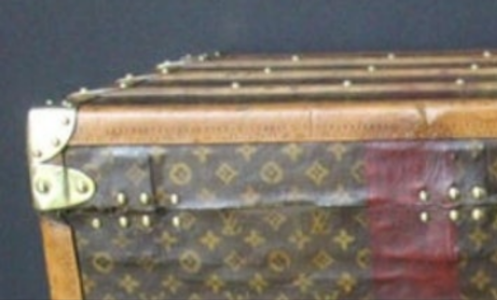 1920's Louis Vuitton Trunk in Monogram, Louis Vuitton Steamer Trunk 110 cm