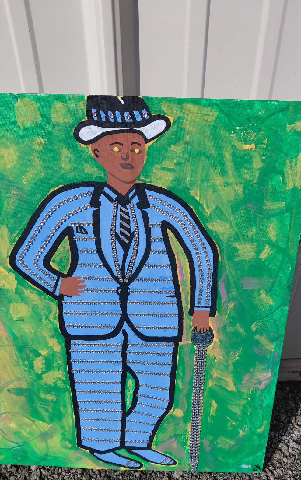 COCOMONEY ART Pimp daddy 1 OF 1 CUSTOM PIECE BY COCOMONEY canvas painting
