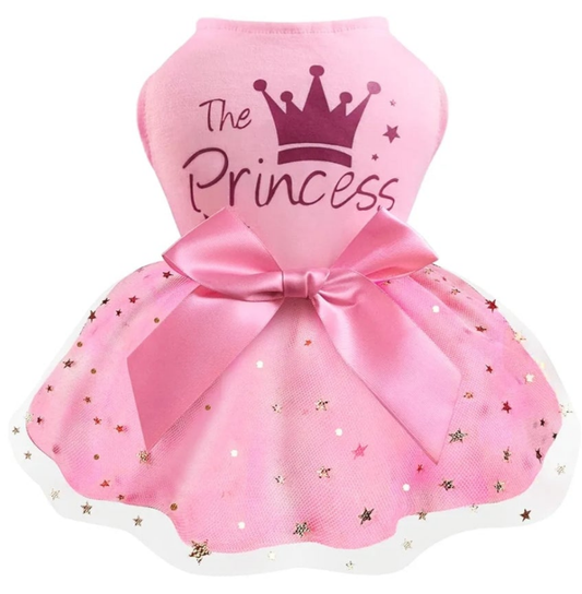 Princess Dog or Cat Dress Tulle Puppy Skirt Pet Apparel Dog Tutu with Bowknot,Birthday Dresses Daisy Sleeveless Holiday Clothes for Small Dogs Girls and Cats,
