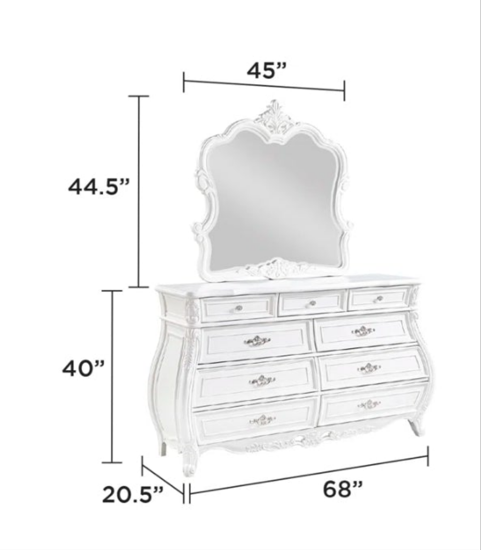 Luxury 5PC Bedroom Set White