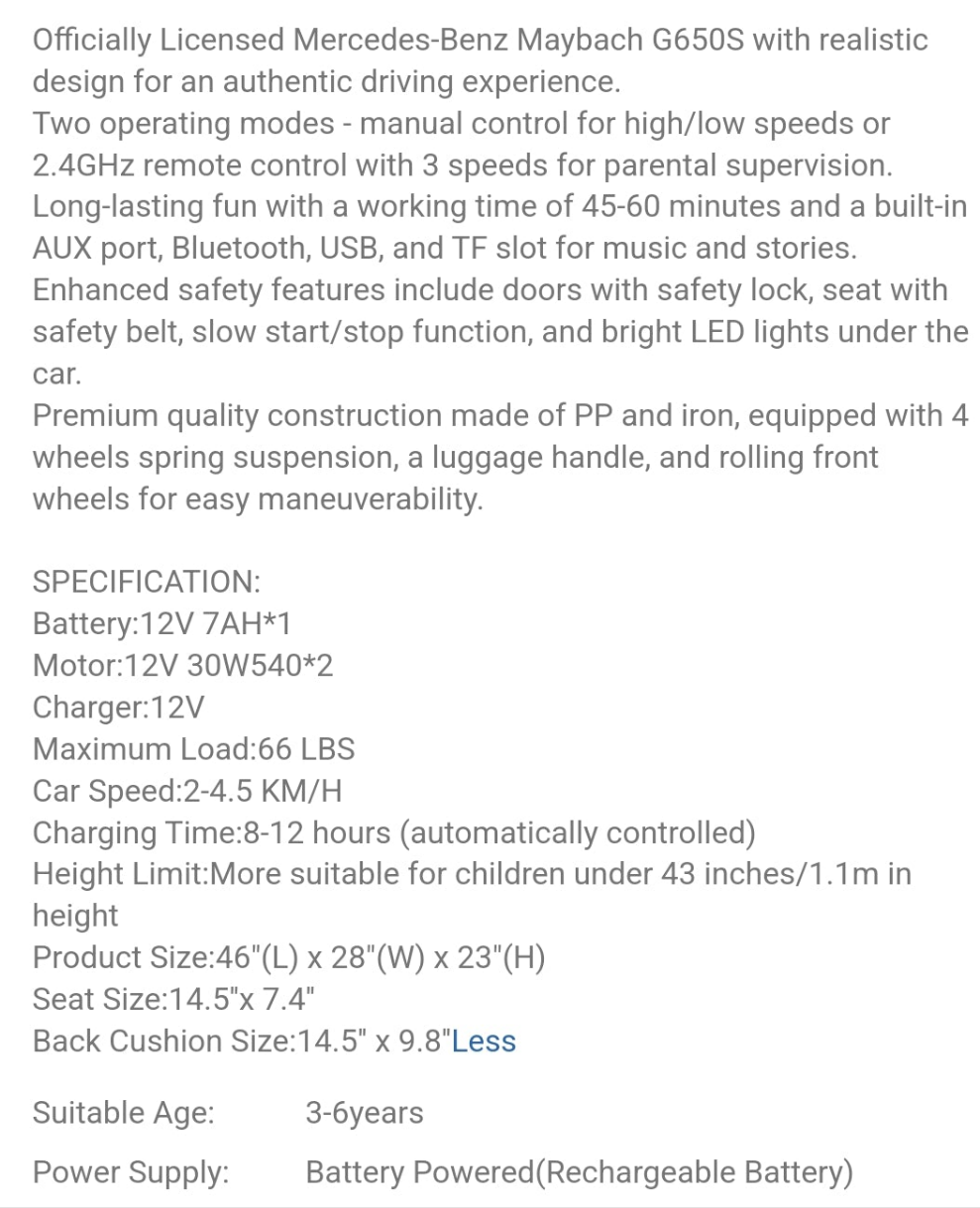 Licensed Land Rover Kids Electric Car, Ride On Car, 12V Ride On Toy For Kids 3-8, Kids Electric Car With Parent Remote Control, Music Player, Mp3 Player