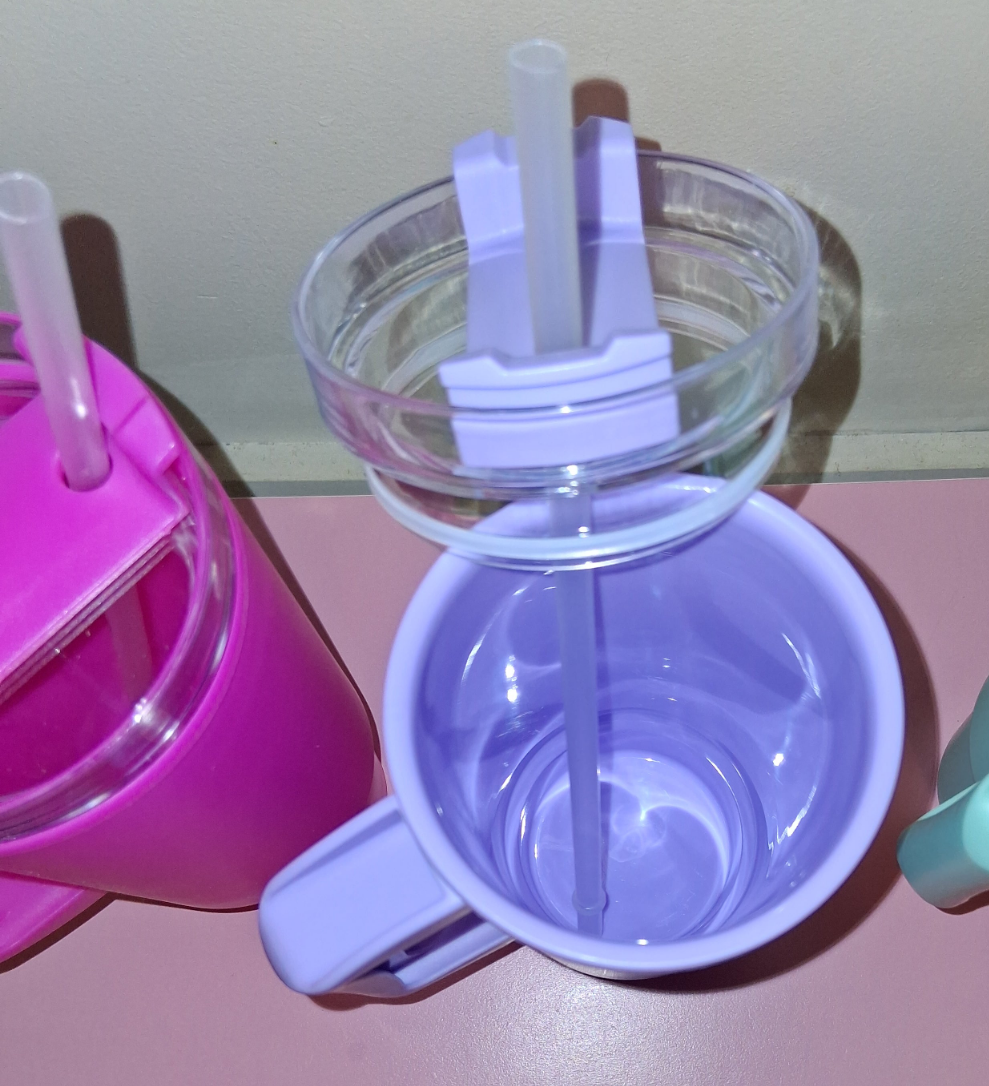 COCOMONEY TUMBLER 9×3in removable straw 2 ways plastic choose your color