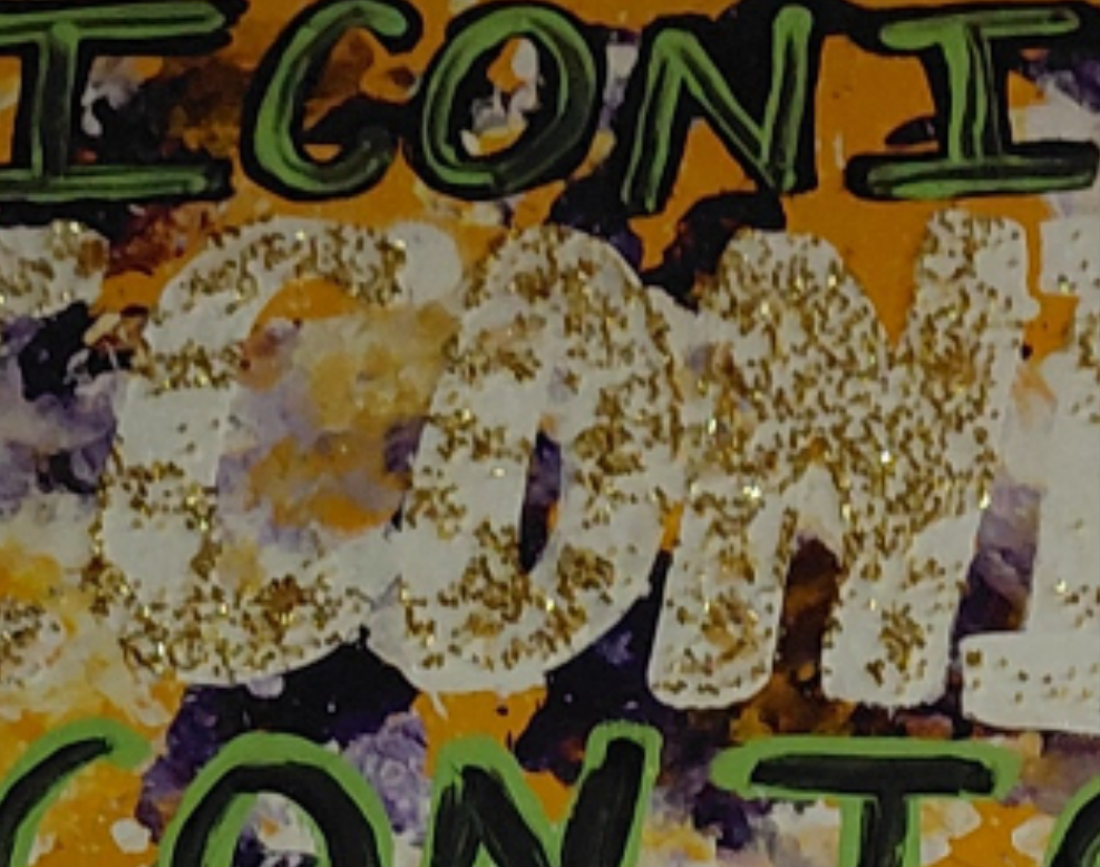 COCOMONEY ART Yellow Iconic 1 OF 1 CUSTOM PIECE BY COCOMONEY