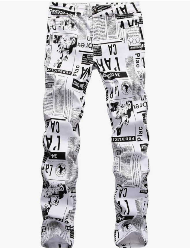 Slim Fit Men's Jeans, Ripped Stretch Jeans Denim Pants