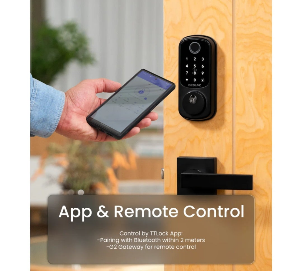 Fingerprint Smart Lock And Lever Handle With Bluetooth
