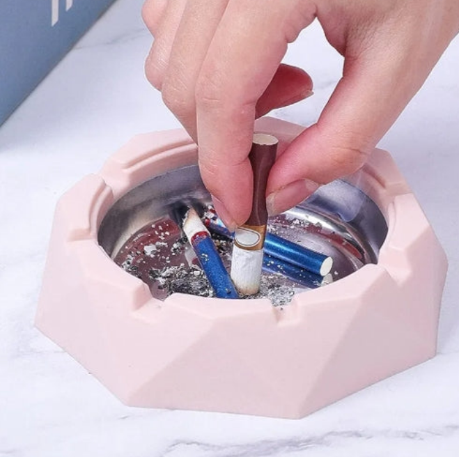 Pink royal ashtray