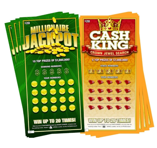 Prank Lottery Tickets and Scratch Cards Look Real - $1 Million Winning Ticket Gag Set