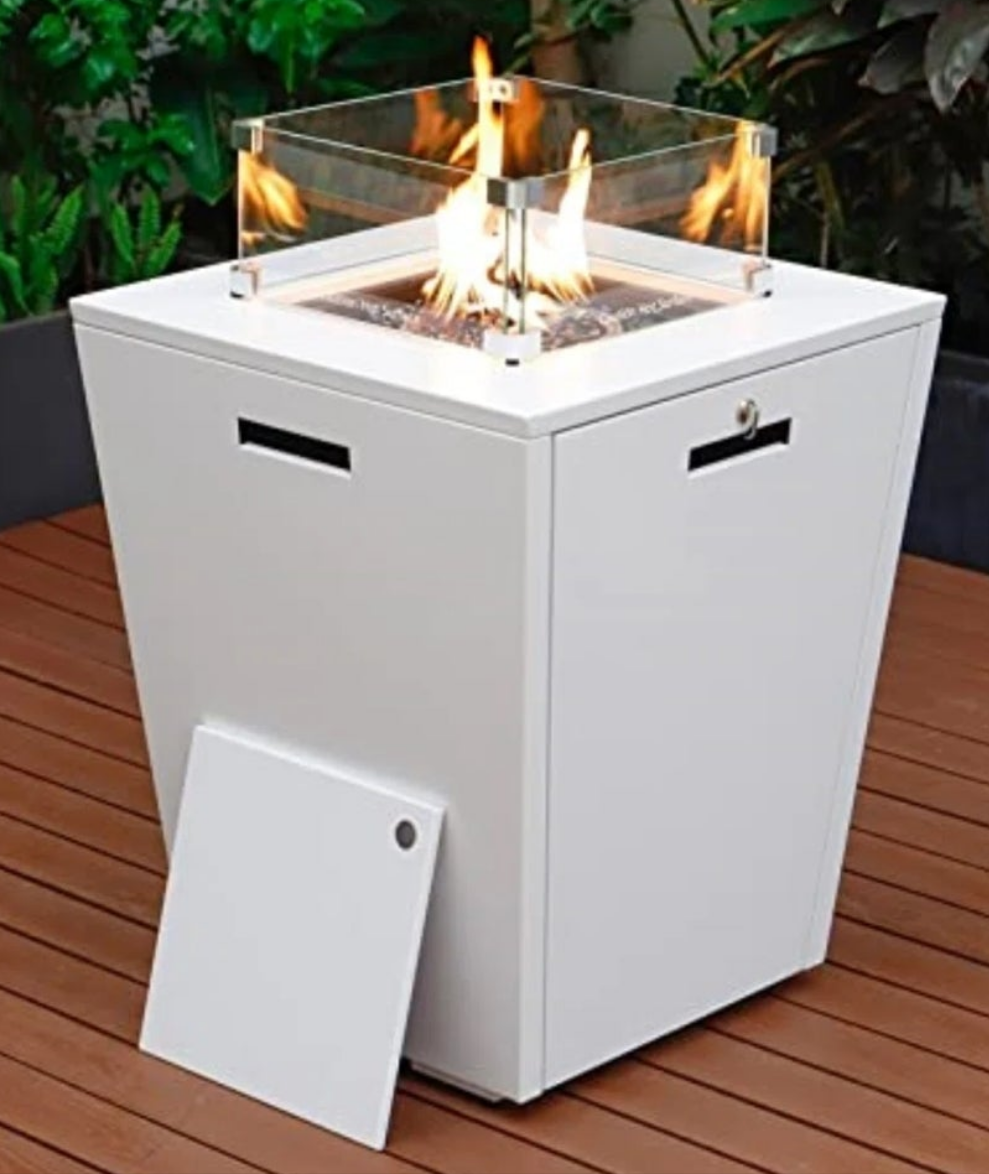 Fire Pit Table,Exterior Material Stainless Steel; Iron