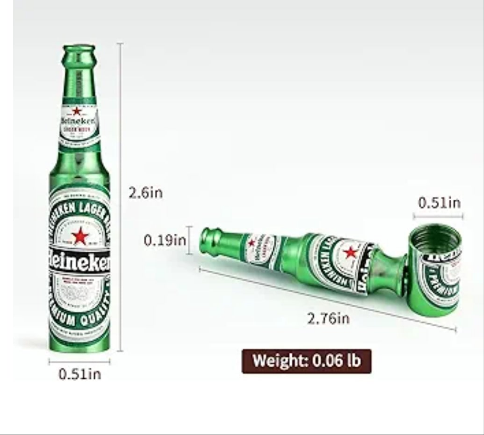 Beer Bottle Pipe Scraper Set for Tobacco Pipe Folding Cleaning Ashtray Accessories