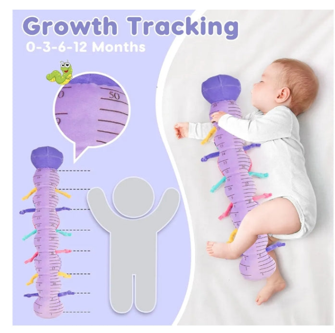 Baby Girl Toys 0-3-6 Months Musical Stuffed Animals Plush Caterpillar Toy with Crinkle Rattles Tummy Time Sensory Learning Toys for Infants 6-9-12 Months Newborn Girls Boys Essentials Shower Gifts