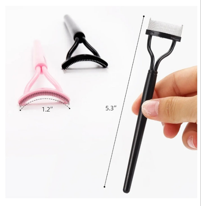 4 Pcs Lash Comb Eyelash Separator Metal Teeth Mascara Comb Eyelash Definer Lash Separator Tool Eyelash Brush