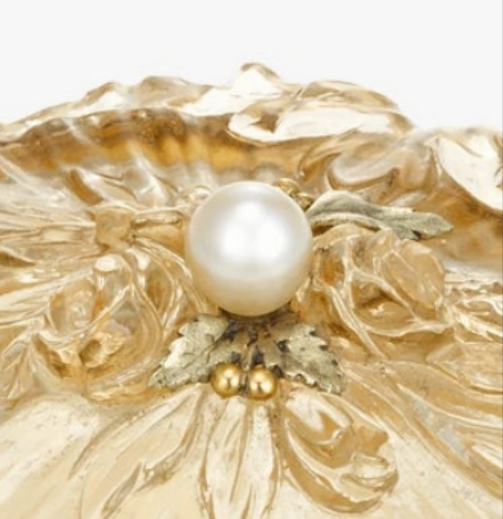 Stunning Carved Citrine Pill Box