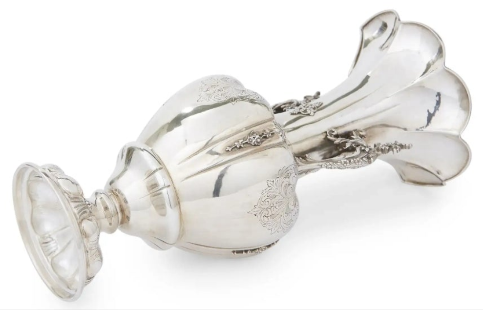 Large Sterling Silver Decorative Vase / Piece 925 silver