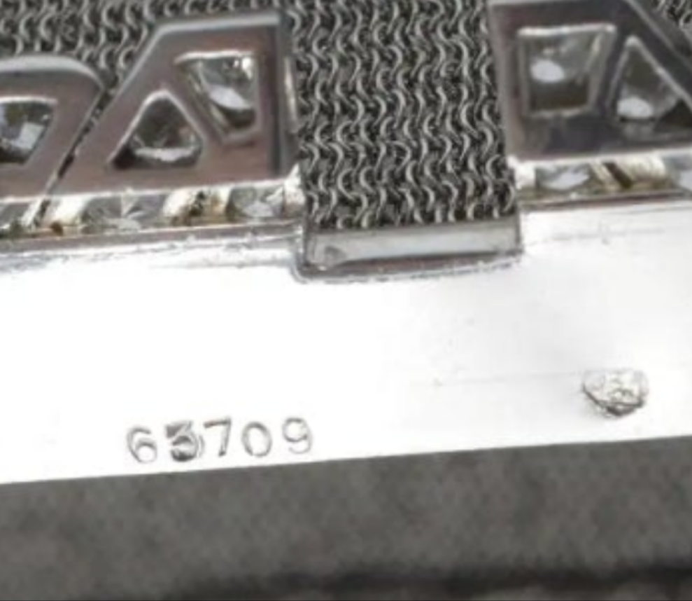 Platinum and Diamond Evening Purse 334 grams of platinum