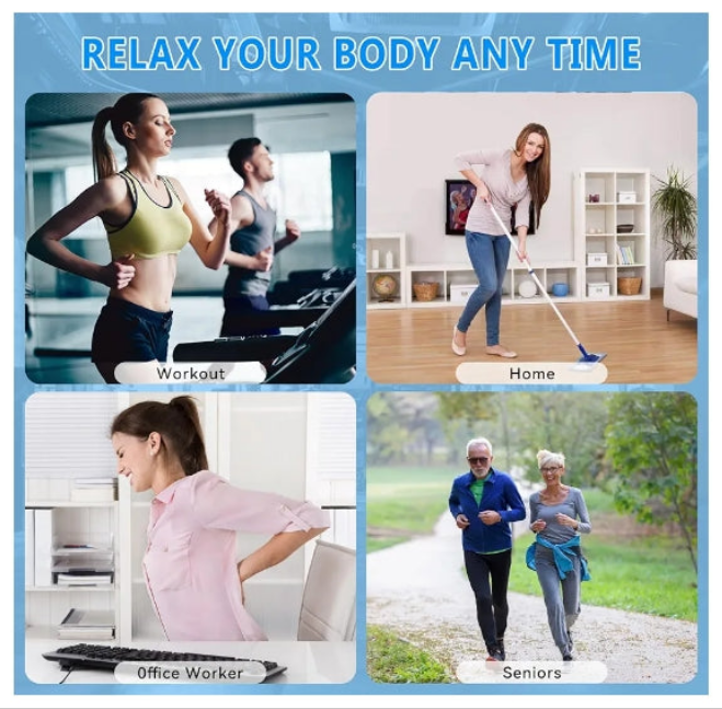Massage Gun, Muscle Massage Gun for Athletes Handheld Electric Deep Tissue Back Massager, Percussion Massage Device for Pain Relief with 30 Speed Levels 9 Heads