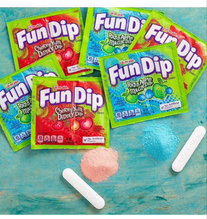 Wonka Fun Dip, Assorted Flavor Party Pack, 0.43 Ounce Packets (48 Count)