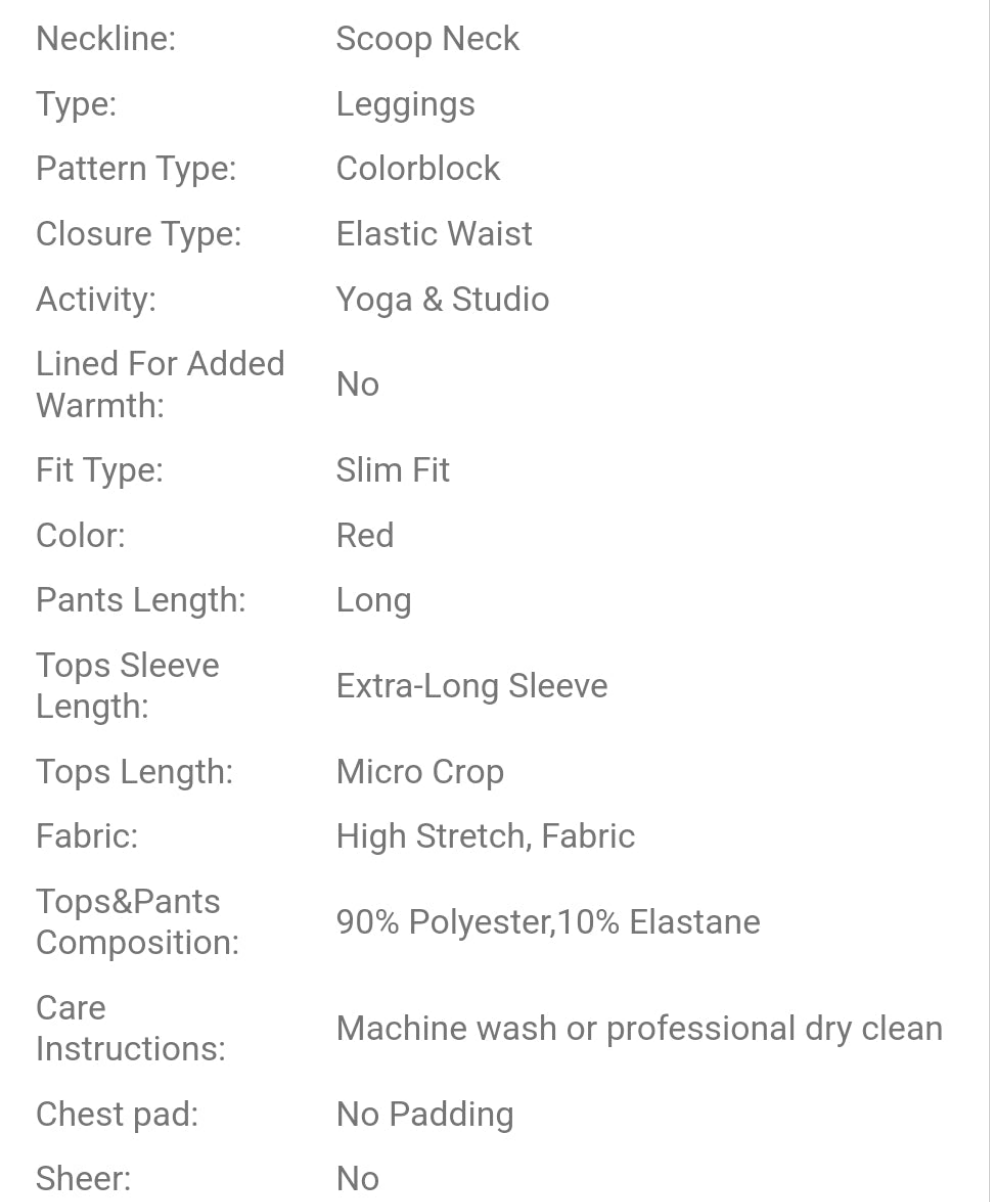 Women Contrast Color Round Neck Cropped Tank Top & Leggings Set, Daily Fitness Sports Outfit Gym Set COCOMONEY