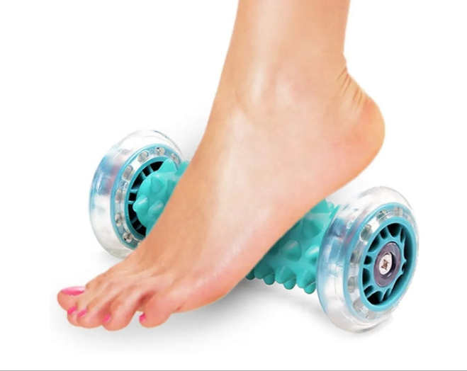 Foot Massager Roller,Massage Lacrosse Ball,Spiky Ball Therapy Set for Relieve Plantar Fasciitis,Heel & Foot Arch Pain and Deep Tissue Massage